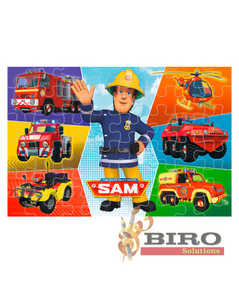 TF Puzzle - "100" - "Sams vehicles / Prism A&D Fireman Sam